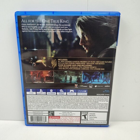 Final Fantasy XV: Royal Edition (Sony PlayStation 4, 2018) PS4 Tested & Working - Picture 2 of 4